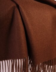Плед темно-коричневого (шоколадного) цвета из шерсти альпака цена и информация | Покрывала, пледы | 220.lv