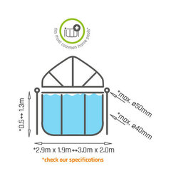 Baseina jumts EXIT, 300x200 cm cena un informācija | Baseinu piederumi | 220.lv