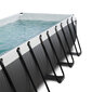 Karkasa baseins ar filtru Exit Leather, 540x250x122 cm, melns cena un informācija | Baseini | 220.lv