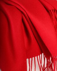 Плед из шерсти альпака, ярко-красного (алого) цвета  цена и информация | Женские шарфы, платки | 220.lv