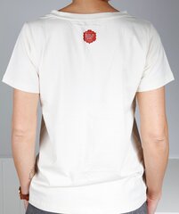 Женская футболка MUUSIKA, белая цена и информация | Футболка женская | 220.lv