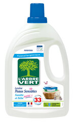 Veļas mazgāšanas līdzeklis jutīgai ādai L'arbre Vert, 33 mazgāšanas reizes, 1.5l cena un informācija | L'ARBRE VERT Mājsaimniecības preces | 220.lv