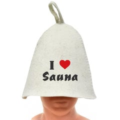 Банная шапка с надписью I love sauna цена и информация | Аксессуары для сауны и бани | 220.lv