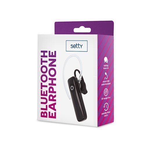 Setty SBT-01 Bluetooth Brīvroku Garnitūra cena un informācija | Bezvadu garnitūra | 220.lv