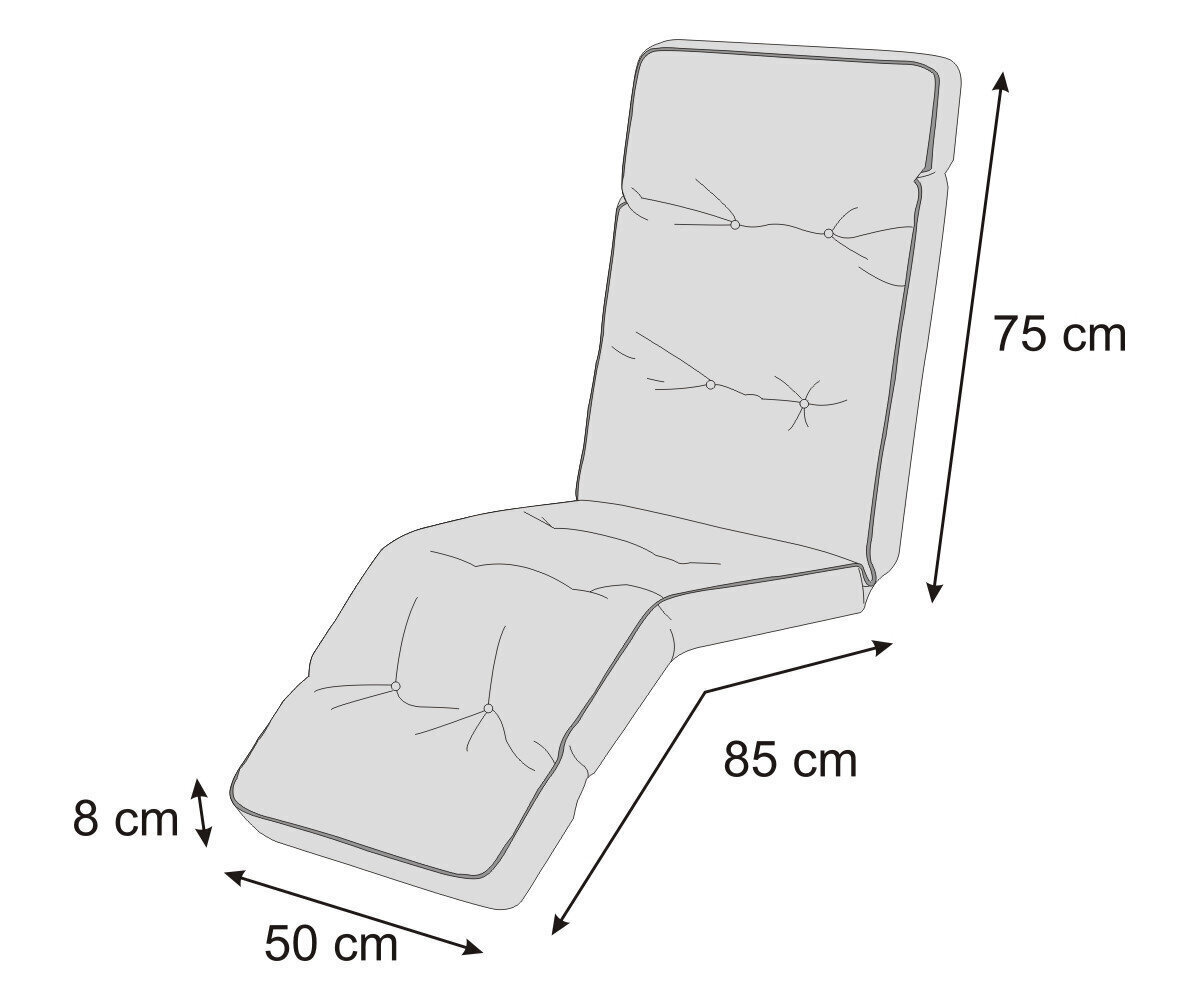 Krēsla spilvens Hobbygarden Ilona Ekolen, gaiši pelēks cena un informācija | Krēslu paliktņi | 220.lv