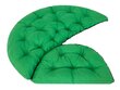 Spilvens piekarināmam šūpuļkrēslam Hobbygarden Luna Oxford, zaļš cena un informācija | Krēslu paliktņi | 220.lv