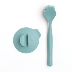 Щетка для мытья посуды Brabantia с держателем, светло-голубая цена и информация | Чистящие средства | 220.lv