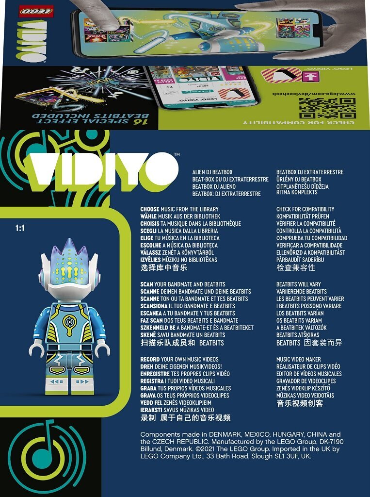 43104 LEGO® VIDIYO Citplanētiešu DJ BeatBox cena un informācija | Konstruktori | 220.lv