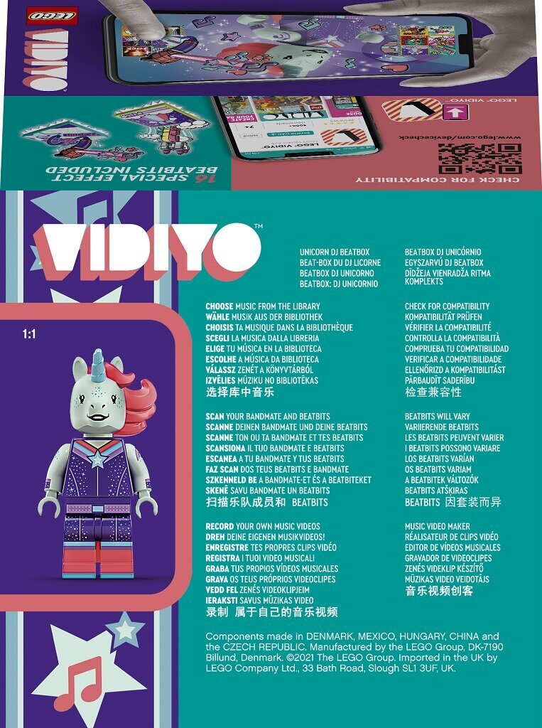 43106 LEGO® VIDIYO Vienradžu DJ BeatBox цена и информация | Konstruktori | 220.lv