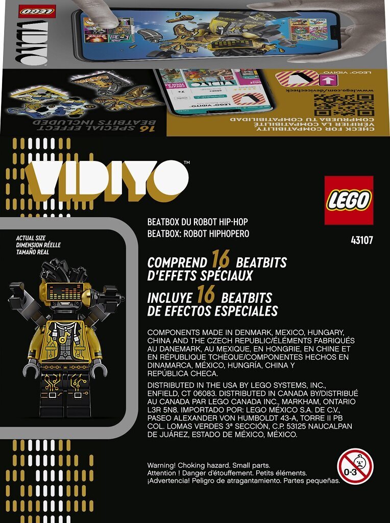 43107 LEGO® VIDIYO HipHop robota BeatBox cena un informācija | Konstruktori | 220.lv