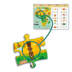 Puzle ar karti Djeco, DJ07412, 200 d. cena un informācija | Puzles, 3D puzles | 220.lv