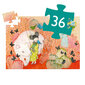Silueta puzle – Kokešī (36 gab.), DJECO DJ07236 cena un informācija | Puzles, 3D puzles | 220.lv