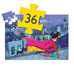 Silueta puzle – Supervarone (36 gab.), DJECO DJ07226 cena un informācija | Puzles, 3D puzles | 220.lv