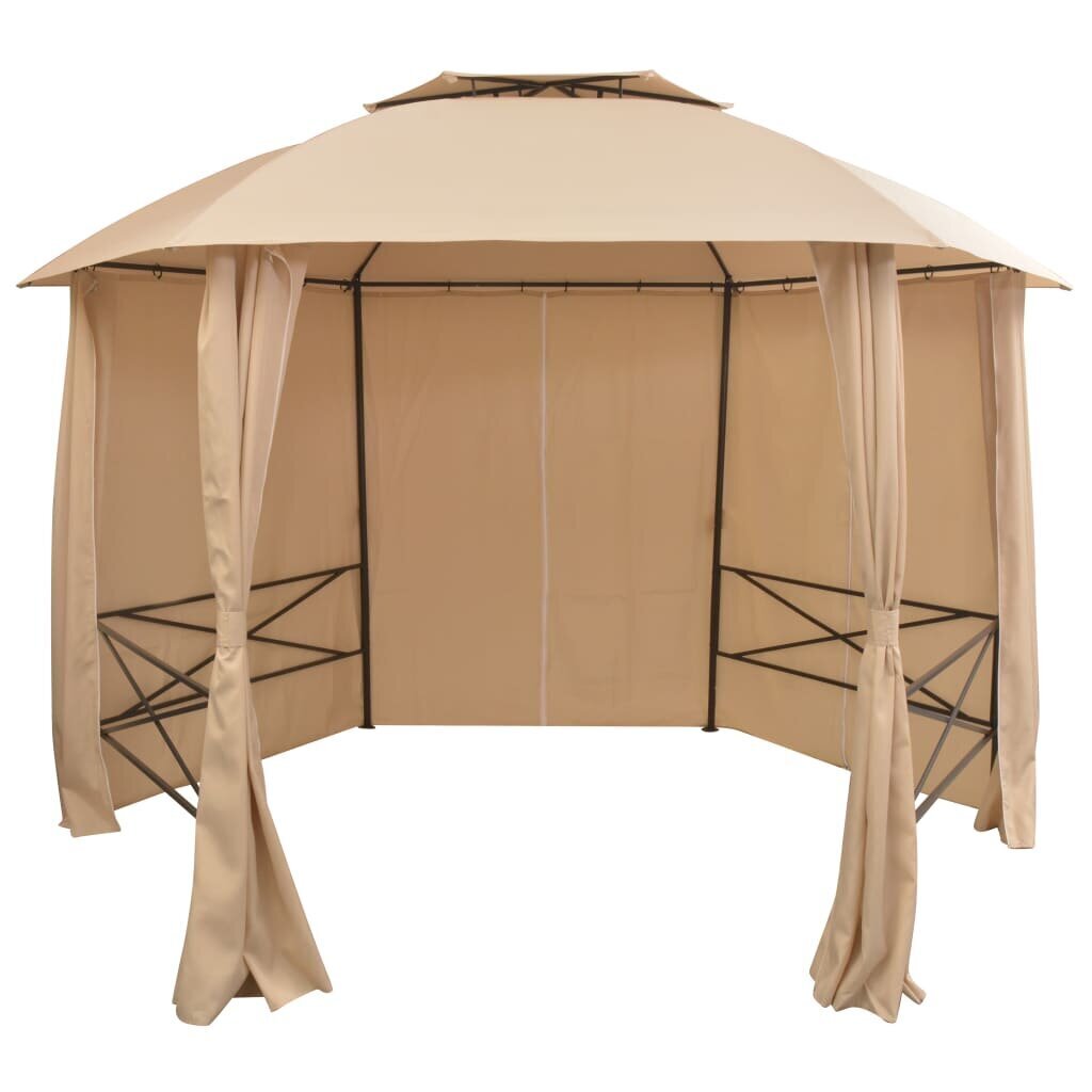 Āra telts ar aizkariem, 360x265 cm cena un informācija | Dārza nojumes un lapenes | 220.lv