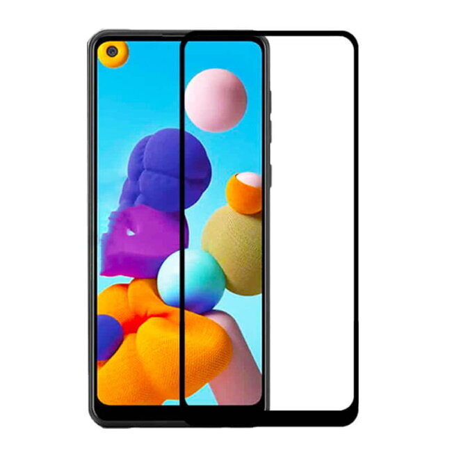 TakeMe HARD Ceramic Pilnas virsmas Aizsargstikls priekš Samsung Galaxy A21 (A215) Melns цена и информация | Ekrāna aizsargstikli | 220.lv