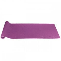 Тонкий нескользкий коврик для тренировок фитнеса и йоги SportVida NBR, 6 мм (173х61х0.4 см), фиолетовый цена и информация | Коврики для йоги, фитнеса | 220.lv