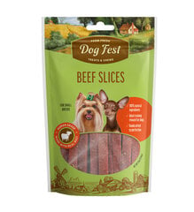 DogFest Liellopu gaļas strēmelītes, mini šķirnēm, 55 g cena un informācija | Gardumi suņiem | 220.lv