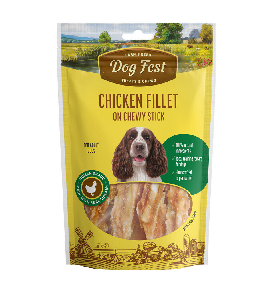 DogFest Vistas gaļas šašliks maigais, pieaugušiem suņiem, 90 g cena un informācija | Gardumi suņiem | 220.lv