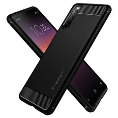 Sony Xperia 10 II vāciņš Spigen Rugged Armor, melns cena un informācija | Telefonu vāciņi, maciņi | 220.lv