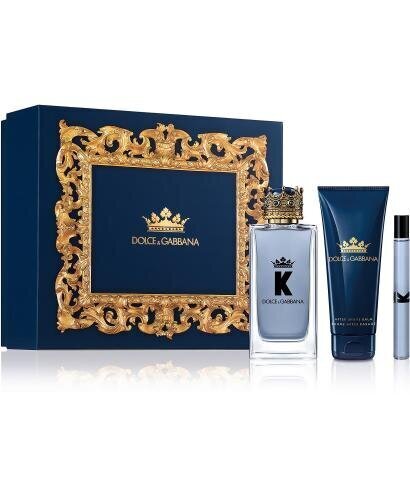 Komplekts Dolce & Gabbana K: EDT vīriešiem 100 ml + 10 ml + dušas želeja 50 ml cena un informācija | Vīriešu smaržas | 220.lv