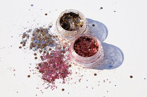 Sejas mirdzums G Beauty Lab Glitter Smoky Quartz & Pink Zircon, 2 gab. cena un informācija | Acu ēnas, skropstu tušas, zīmuļi, serumi | 220.lv