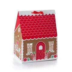 Подарочная коробка рождественский дом, 4шт/уп цена и информация | Упаковочные материалы для подарков | 220.lv