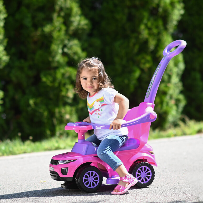 Stūmējamā automašīna ar rokturi Lorelli OFF ROAD, rozā cena un informācija | Rotaļlietas zīdaiņiem | 220.lv