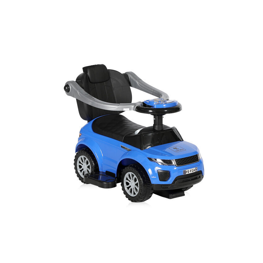Atstumjams bērnu automobilis-stūmējs ar rokturi Lorelli OFF ROAD, zils цена и информация | Rotaļlietas zīdaiņiem | 220.lv