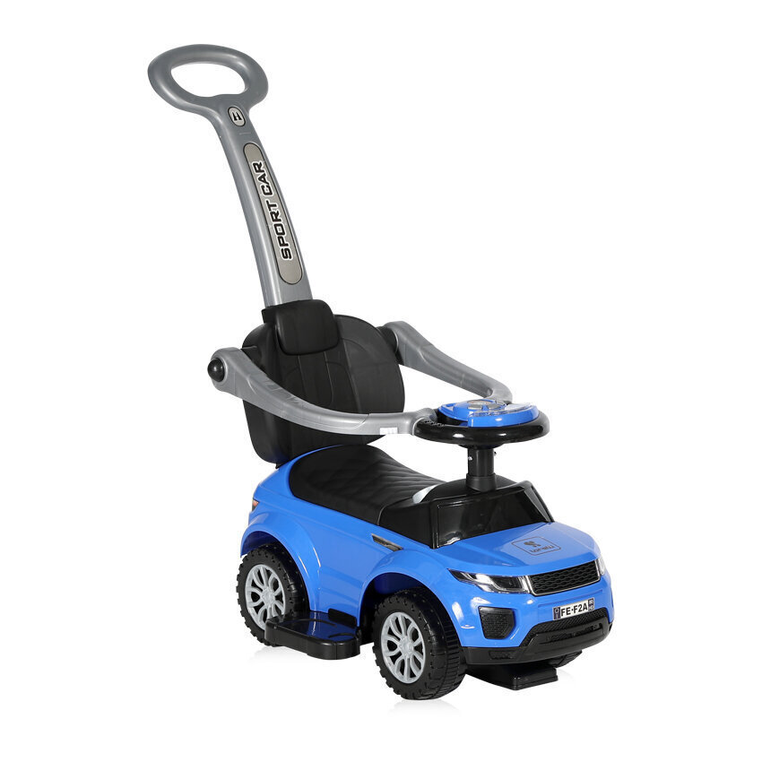 Atstumjams bērnu automobilis-stūmējs ar rokturi Lorelli OFF ROAD, zils cena un informācija | Rotaļlietas zīdaiņiem | 220.lv