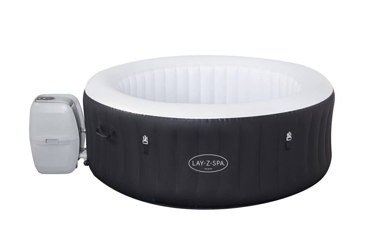 Masāžas baseins ar filtru Bestway LAY-Z-SPA® Miami AirJet™ 180 x 66 cm cena un informācija | Baseini | 220.lv