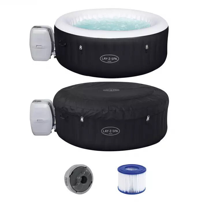 Masāžas baseins ar filtru Bestway LAY-Z-SPA® Miami AirJet™ 180 x 66 cm cena un informācija | Baseini | 220.lv