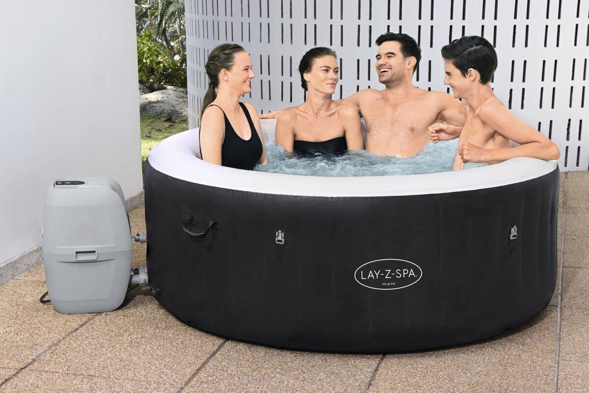 Masāžas baseins ar filtru Bestway LAY-Z-SPA® Miami AirJet™ 180 x 66 cm цена и информация | Baseini | 220.lv