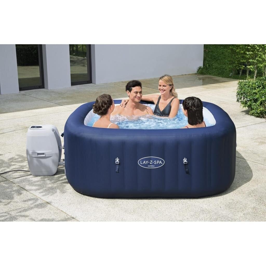 Masāžas baseins Bestway Lay-Z-Spa® Hawaii AirJet™ 180 x 180 x 71 cm cena un informācija | Baseini | 220.lv