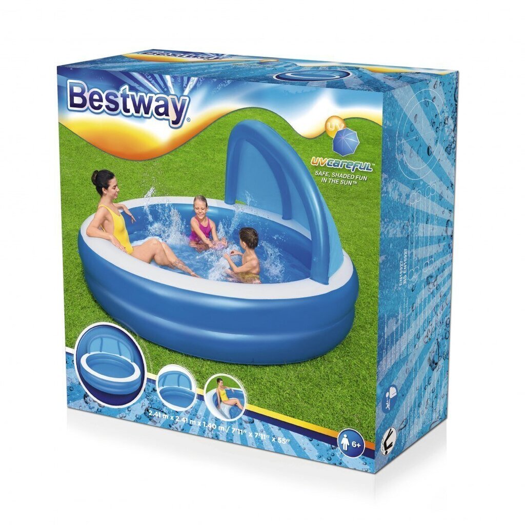 Piepūšamais baseins Bestway Summer Days 241 x 241 x 140 cm цена и информация | Baseini | 220.lv