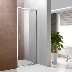 Dušas durvis Vento Napoli 80x195 stikls 6mm Easy Clean cena un informācija | Dušas durvis, dušas sienas | 220.lv