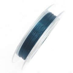 Rokdarbu stieple 0,3 mm, krāsa zila, 10 m cena un informācija | Rotu veidošana, pērļošana | 220.lv