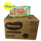 Mitrās salvetes Huggies SOFT SKIN 10x56gb cena un informācija | Mitrās salvetes, vienreizlietojamie paladziņi | 220.lv