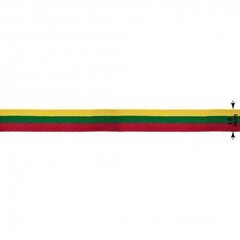 Lietuvas Republikas trīskrāsu lente 15 mm, 1 m cena un informācija | Karogi un aksesuāri | 220.lv