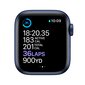 Apple Watch Series 6 M06Q3EL/A 40mm, Smart watches, GPS (satellite), LTPO OLED, Touchscreen, Heart rate monitor, Waterproof, Bluetooth, Wi-Fi, eSIM, Blue, Deep Navy cena un informācija | Viedpulksteņi (smartwatch) | 220.lv