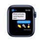 Apple Watch Series 6 M06Q3EL/A 40mm, Smart watches, GPS (satellite), LTPO OLED, Touchscreen, Heart rate monitor, Waterproof, Bluetooth, Wi-Fi, eSIM, Blue, Deep Navy cena un informācija | Viedpulksteņi (smartwatch) | 220.lv