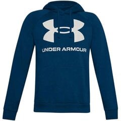 Vīriešu džemperis Under Armor Rival Fleece Big Logo Hd M 1357093-581, zils cena un informācija | Vīriešu jakas | 220.lv