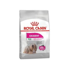 Royal Canin Mini Exigent sausā barība mazām suņu šķirnēm, 1 kg cena un informācija | Sausā barība suņiem | 220.lv