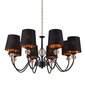 Piekāramā lampa G.LUX GM-215/8 black + gold цена и информация | Piekaramās lampas | 220.lv