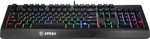 Игровая клавиатура Gaming MSI Vigor GK20 Испанская Qwerty Чёрный LED RGB цена и информация | Клавиатуры | 220.lv