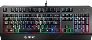 Игровая клавиатура Gaming MSI Vigor GK20 Испанская Qwerty Чёрный LED RGB цена и информация | Клавиатуры | 220.lv