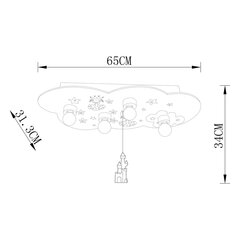 Детский светильник G.LUX GM-664 Princess цена и информация | Детские светильники | 220.lv