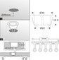 LED apgaismojums kāpnēm LBS-3107-5 LED 5x0.3 W цена и информация | Iebūvējamās lampas, LED paneļi | 220.lv