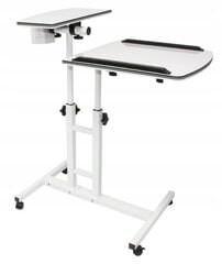 Письменный стол для ноутбука K672G2, белый цена и информация | Компьютерные, письменные столы | 220.lv