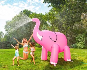 Надувной фонтан Слон BigMouth MAX BMYS-0005-EU, розовый цена и информация | Надувные и пляжные товары | 220.lv