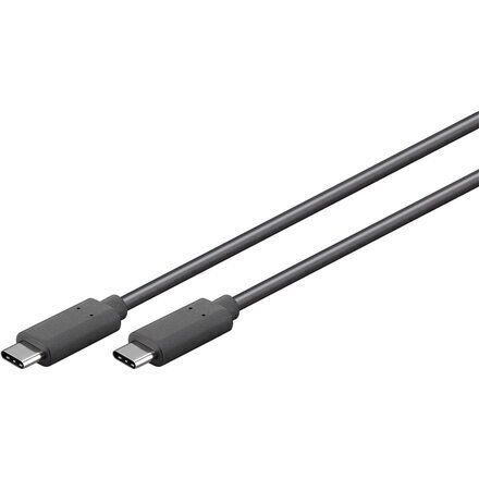 Uzlādes kabelis Goobay 38873 USB-C-USB-C, 1M, 5A, 3.2 GEN, Melns cena un informācija | Savienotājkabeļi | 220.lv